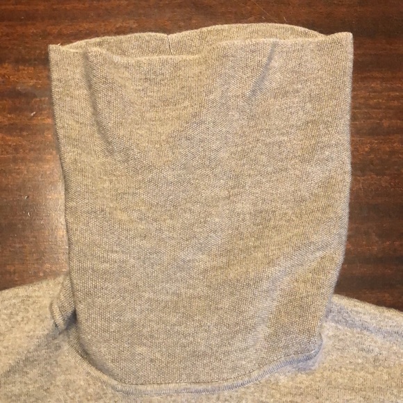 Adrienne Vittadini Cowl Neck Merino Wool Brown Sweater - Picture 5 of 8